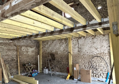 Pose structure ossature bois Cusset