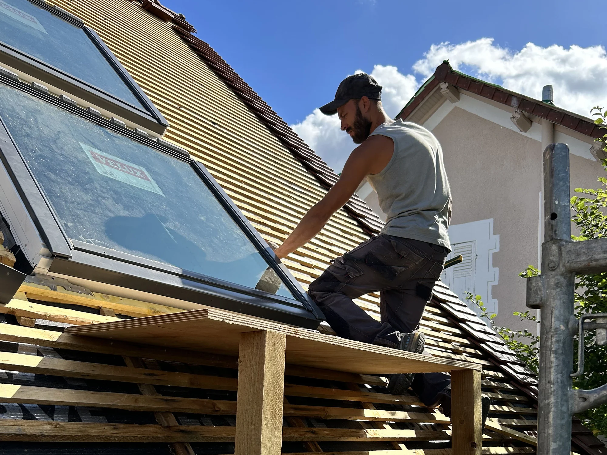 Pose velux Allier
